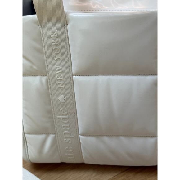 Kate Spade Kip Puffy Small Tote Optic White - Picture 6 of 13
